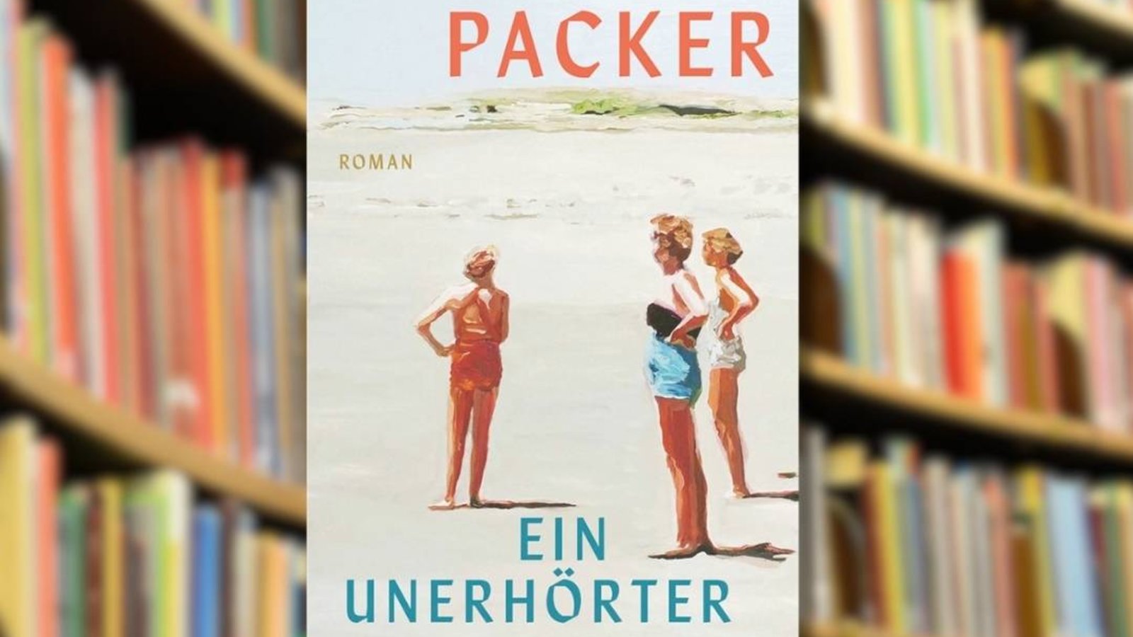 Buchtipp: „Ein unerhörter Wunsch“ im Vordergrund. Im Hintergrund ist ein Bücherregal zu sehen.