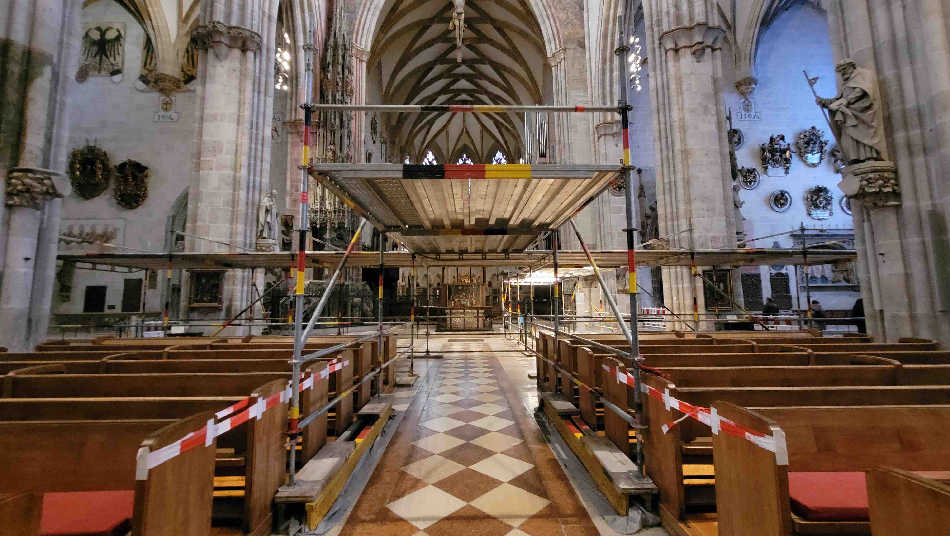 Baustelle im Ulmer Münster
